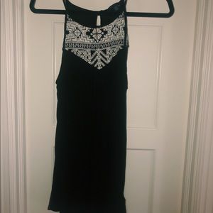 Black and White Bohemian Tank Top